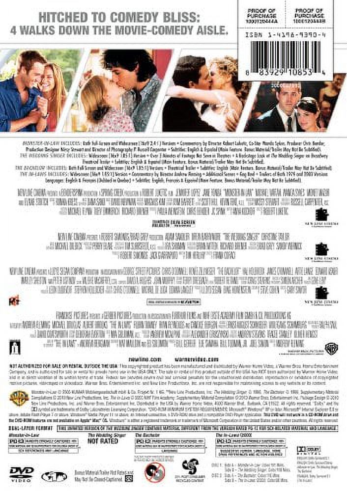 4 Film Favorites: Wedding Collection (DVD), Warner Home Video, Comedy - image 2 of 2