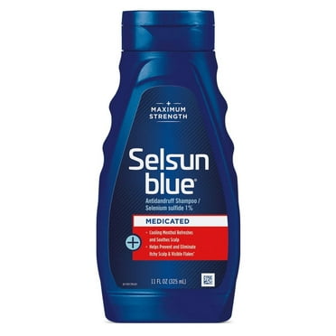 Selsun Blue Shampoo Dandruff Medicated 11oz (Pack of 2)