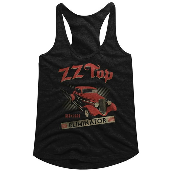 ZZ Top Est 1969 Black Ladies Racerback Tank Top T-Shirt