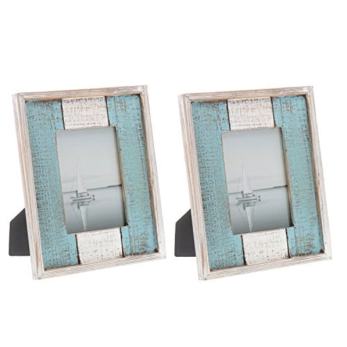 Barnyard Designs Rustic Distressed Picture Frame, 5" x 7" Wood Photo
