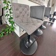 thumbnail image 4 of Heavenly Collection Grey Tufted Adjustable Stool, 4 of 8