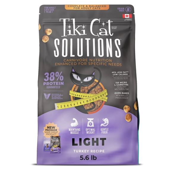 Tiki Cat Solutions Light Turkey Dry Cat Food 5.6 lbs.