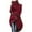 Red, variant on Lindreshi Shackets for Women with Pockets Fashion Woman Long Sleeve T-Shirt Open Front Loose Outerwear Button Solid Blouse Coat Tops
