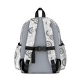 thumbnail image 3 of Sunflower White Pattern Backpack for School, Cute School Bag with Adjustable Shoulder Straps and Padded Back, 13.4"x11"x4.7", 3 of 5