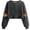 Gray, variant on Halloween Crop Tops for Women Crew Neck Long Sleeve Sweatshirt Funny Pumpkin Graphic Loose Print Blouses Fashion Cute Outdoor Photography Party S Green