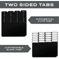 thumbnail image 4 of 4x6 Index Card Alphabet Tab Dividers 24 pcs (Black), 4 of 5