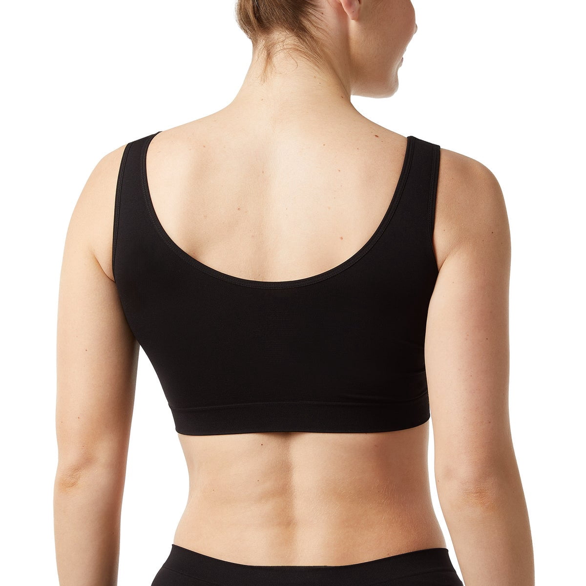 Layer Zero by 32 Degrees Women's Seamless Bra, 2-pack (Black/Tan, Medium)