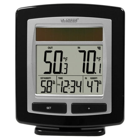 La Crosse Technology Solar Powered WS-6010U-IT Temperature & Humidity Station with Solar-Powered Outdoor