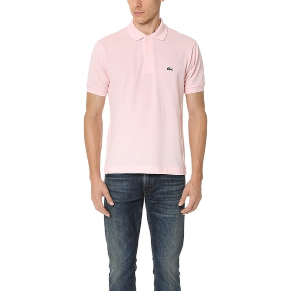 Lacoste Mens Legacy Short Sleeve L.12.12 Pique Polo Shirt X-Small Flamingo Pink