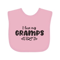Inktastic I Love My Gramps with Hearts Boys or Girls Baby Bib