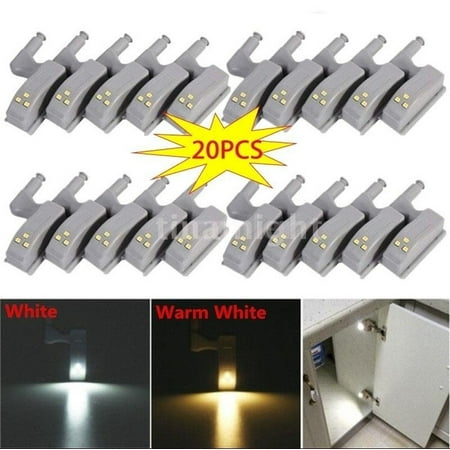 

Dicasser 20Pcs Closet Automatic LED Hinge Light Closet Cabinet Lamp