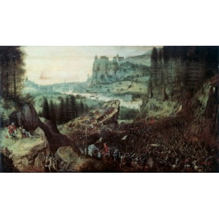 Kunsthistorisches Museum Vienna The Suicide of Saul Pieter Bruegel the Elder (ca1525-1569Flemish) Oil on Wood Panel Kunsthistorisches Museum Vienna Austria Canvas Art - Pieter Bruegel (18 x 24) ()