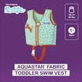 thumbnail image 3 of Puddle Jumper AquaStar Fabric Toddler Swim Vest, Up to 40lbs (18kg) Weight Capacity, 3 of 14