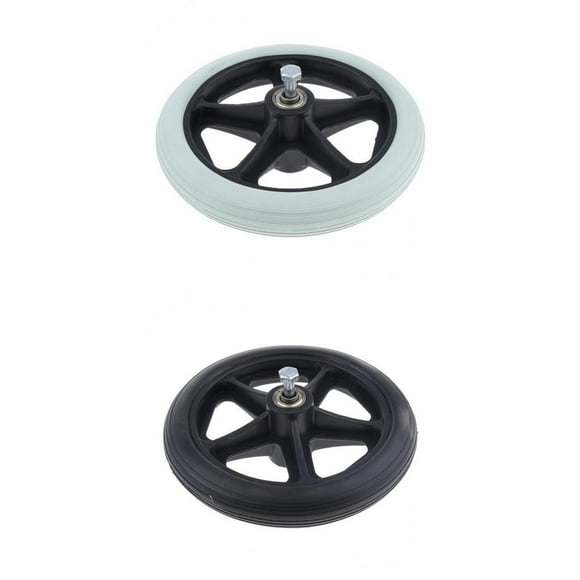 2x Reemplazo de Silla de Ruedas ABS Rueda Delantera 5/16 "Suministros para Sillas de Ruedas Giratorias Macarena Silla de ruedas