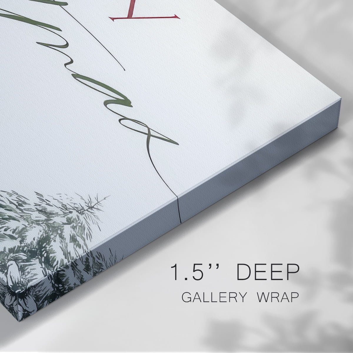 Merry Christmas Trees- Gallery Wrapped Canvas