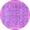 thumbnail image 1 of Ahgly Company Indoor Round Persian Purple Traditional Area Rugs, 4' Round, 1 of 4