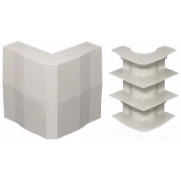 Hubbell Wiring Device-Kellems External Elbow Base, and Cover,White  PS3EEBC