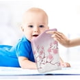 thumbnail image 5 of Cherry Blossoms Branch Baby Muslin Wash cloths Soft Absorbent Face Towels, Spring Pink Flowers Burp Cloths Cotton Bath Wipes 3 Pack Infant Wash Cloth for Newborn Boys Girls 12x12 inches, 5 of 7