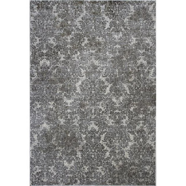 HomeRoots 353818 3 ft. 3 in. x 4 ft. 7 in. Viscose Ivory & Sand Area Rug