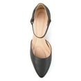 thumbnail image 5 of Journee Womens Bettie Almond Toe Mid Heel Pumps, Widths Available, 5 of 10