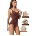 thumbnail image 5 of Women Waist Trainer Bodysuit Slim Full Body Shapewear Seamless Round Neck Jumpsuits Tummy Control Tops, 5 of 6