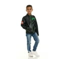 thumbnail image 2 of Minecraft Creeper Faux Leather Moto Jacket Little Kid to Big Kid, 2 of 5