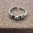 thumbnail image 1 of Anillo de palma oscura, estilo hip hop, estilo callejero, retro, con personalidad desgastada, moda, anillo de calavera con cinco garras, 1 of 5