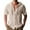 Khaki, variant on Caqnni Men's Shirts Casual Long Sleeve Button Down Shirts Band Collar Linen Summer Beach Shirts (White,XXL)
