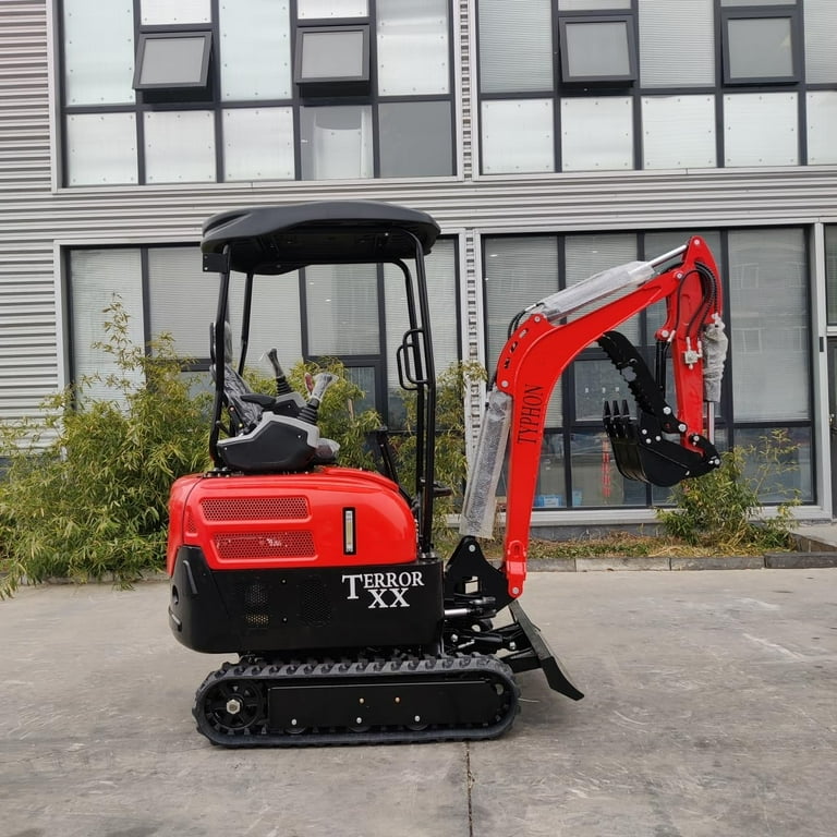 4,000 lb TYPHON Terror XX Mini Excavator Rubber Track with Kubota