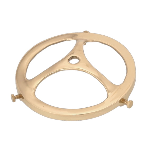 B&P Lamp® 4" Fitter, Cast Brass Shade Holder, Unfinished Brass