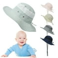 thumbnail image 2 of MesaSe Bucket Hat Solid Color Mesh Patched Polyester Travel Hiking Fisherman Hat for Kids, 2 of 10
