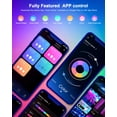 thumbnail image 3 of 100ft Smart LED Strip Lights Bluetooth with Remote, Fussion LED Lights for Bedroom with Remote Music Sync, Room Christmas Decoration(100Ft APP+ Remote+ Mic Control), 3 of 7