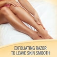 thumbnail image 3 of Skintimate Vanilla Sugar Exfoliating Women's 4-Blade Disposable Razors, 3 Ct, All Skin Types, 3 of 5