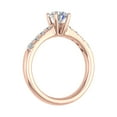 thumbnail image 2 of 3/4 Carat Diamond Engagement Ring Band in 14K Rose Gold (Ring Size 9) (I1-I2 Clarity), 2 of 5