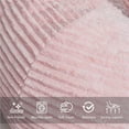 thumbnail image 3 of LinkRomat 5FT Bean Bag Chair, Striped Plush Bean Bag Chairs with Filling and Fluffy Removable Cover, Casual Comfortable Adult/Teens Lounge Chair, Sofa Chair Suitable for Living Room(Pink), 3 of 7