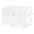 thumbnail image 7 of Antique Style Black Wooden Steamer Trunk, 7 of 7