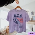 thumbnail image 4 of Comfort Colors 90s United States of America Soccer Team Boxy Tee, Retro USA Team Graphic Crop Tee, 4 of 5