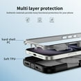 thumbnail image 6 of Dteck Magnetic Case for iPhone 16,Shockproof TPU Matte PC Case 360° Rotatable Ring Holder Kickstand Compatible with Mag Safe Back Cover,Gray, 6 of 8