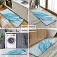 thumbnail image 6 of Blue White Gold Marble Pattern Kitchen Rug Mat,Kitchen Runner Rugs Non Skid Washable,Decorative Kitchen Floor Mats for Kitchen,Sink,Laundry,17"x47.2", 6 of 7