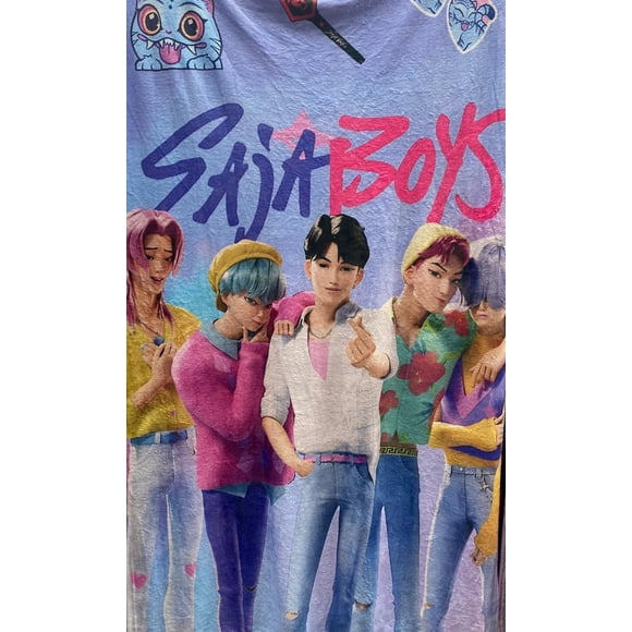 Exclusiva! Cobija Frazada Ultra Suave K-Pop Demon Hunters Saja Boys Grupo