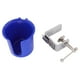 thumbnail image 1 of Portabotellas para mesa, portátil, estable, con abrazadera automática para borde de mesa. Azul Dia 9.8 cm, 1 of 9
