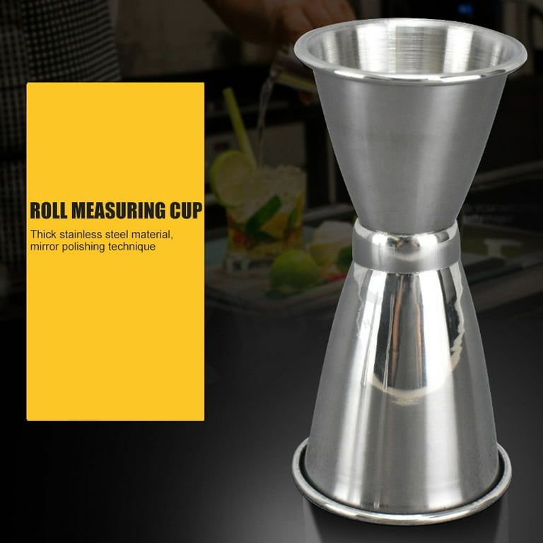 Cocktail Jigger for Bartending, Double Ended 304 Stainless Steel Bar  Measuring Cup with Scale Cocktail Measuring Cup Japanese Jigger Shot  Measure