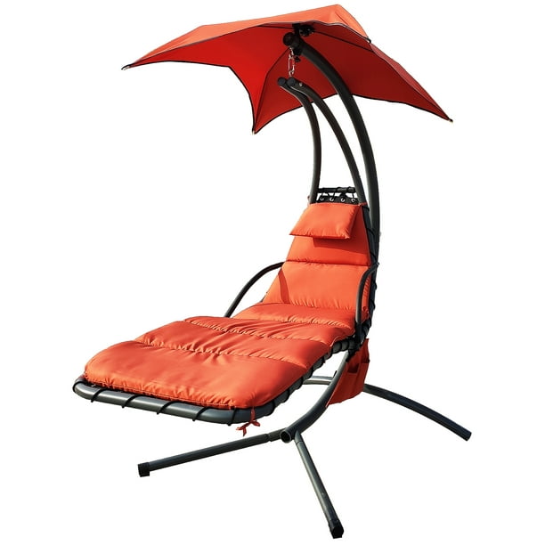 BalanceFrom Hanging Rocking Curved Chaise Lounge Chair Swing with