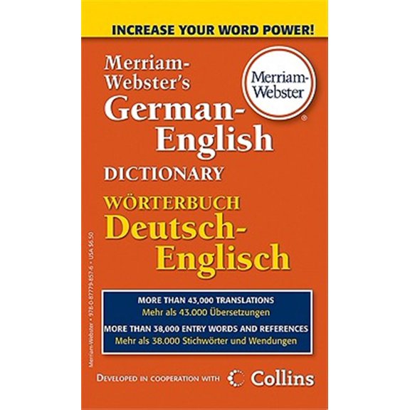Pre-Owned Merriam-Webster's German-English Dictionary (Mass Market Paperback) 0877798575 9780877798576