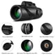 thumbnail image 5 of Telescopio monocular 80X100 con visión nocturna con poca luz, alcance monocular de alta potencia para observación de aves, vida silvestre, senderismo, observación de estrellas, 5 of 8