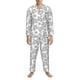 thumbnail image 3 of Balery Sea Turtle Pijama para Hombre de Dos Piezas con Manga Larga, Conjunto de Dormir y Descanso Suave con Bolsillos-Large, 3 of 7