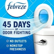 Febreze Bathroom Air Freshener, Small Spaces Odor-Fighting, Crisp Cotton, 2ct, 2 Count