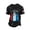 Black, variant on Mens 250th Anniversary Flag Print Short Sleeve T Shirt Patriotic Top,Blue,SIZE:XL
