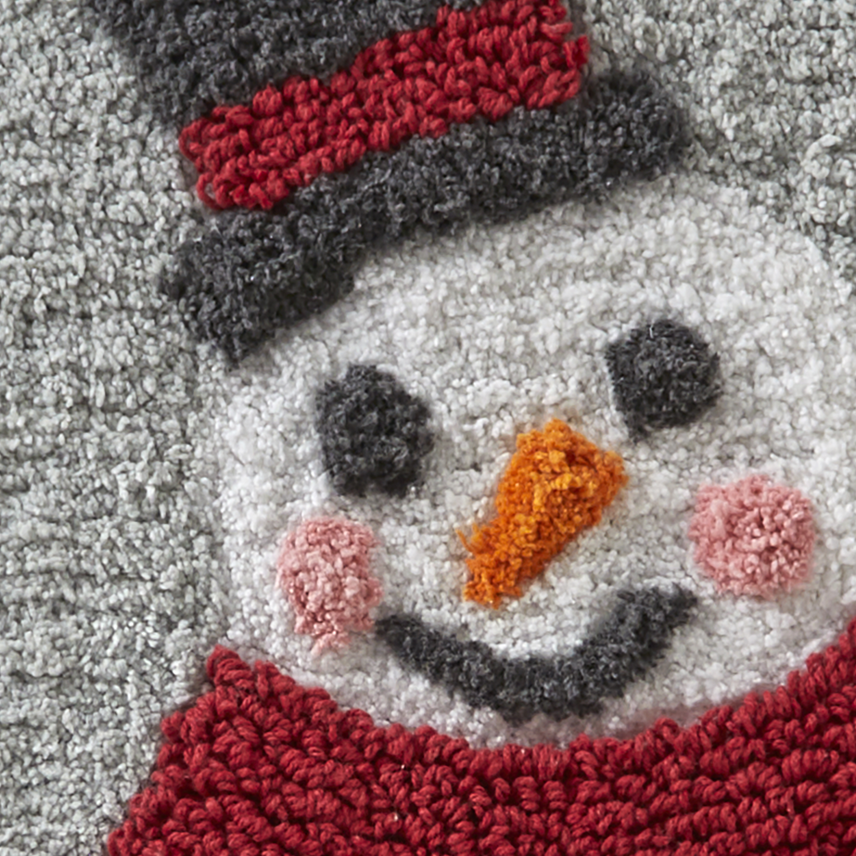 SKL Home by Saturday Knight Ltd. Whistler Snowman Rug in Dove Gray