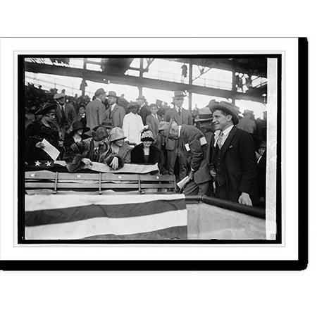 Historic Print, Judge Landis signing scorecards for fans at World Series, 10/10/24, 16" x 20"